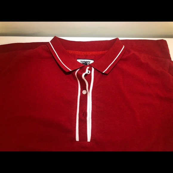 Tommy Jeans Red Polo shirt - Picture 1 of 3